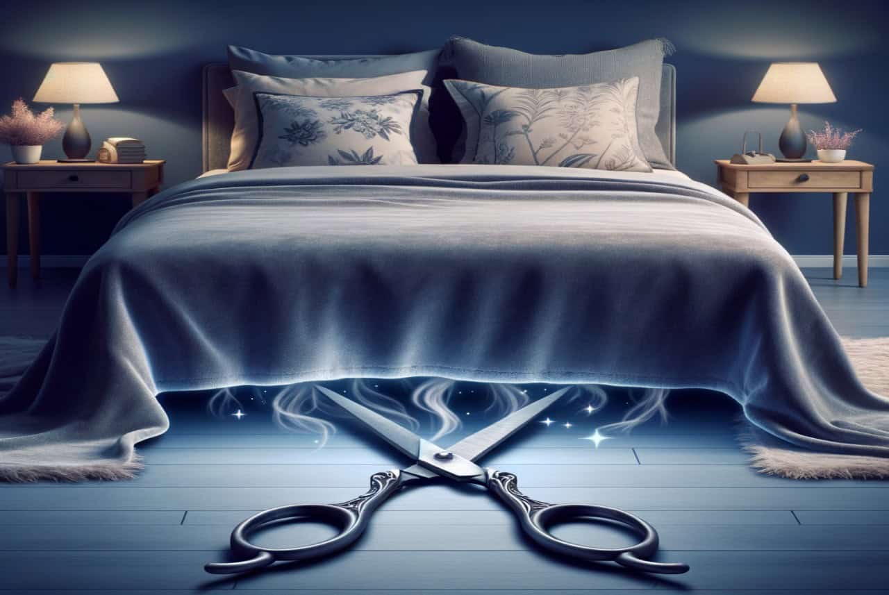 Metti delle forbici sotto il letto e scaccia l’energia negativa