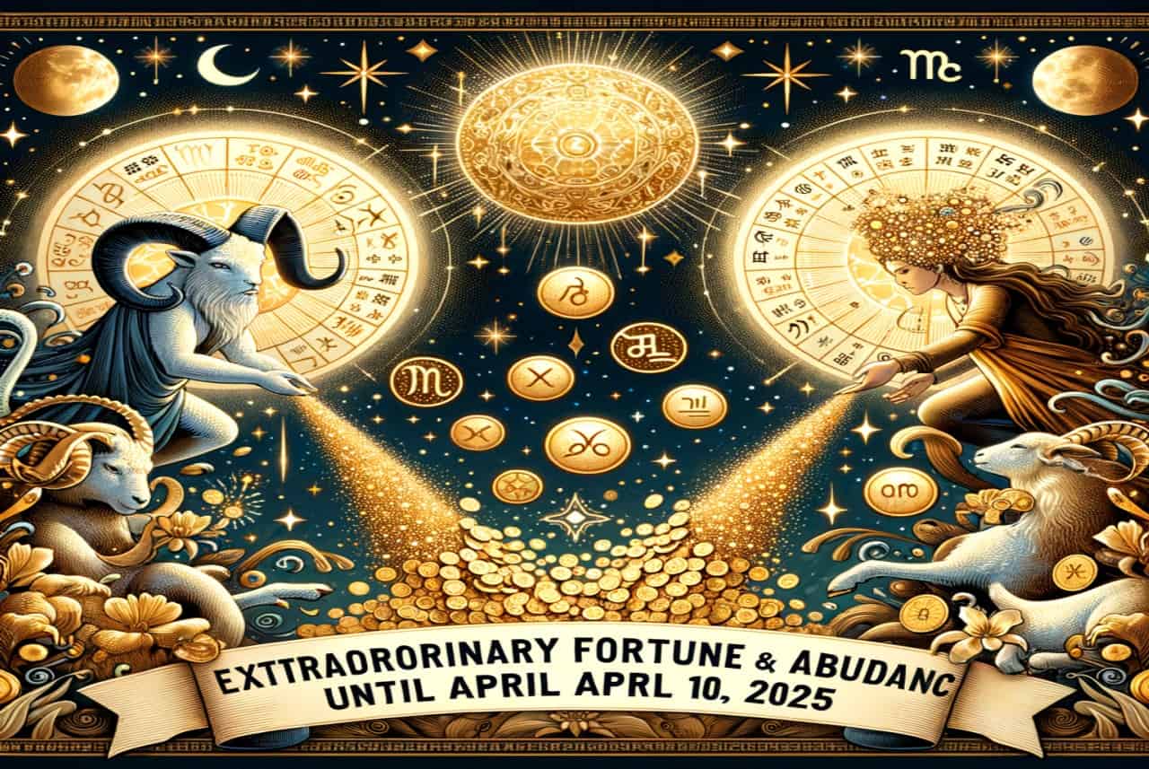 Due segni zodiacali attrarranno una fortuna straordinaria e abbondanza fino al 10 aprile 2025