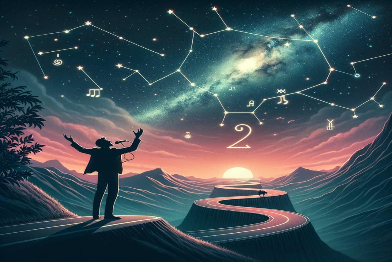 lei canta a squarciagola e senza voltarsi indietro.)