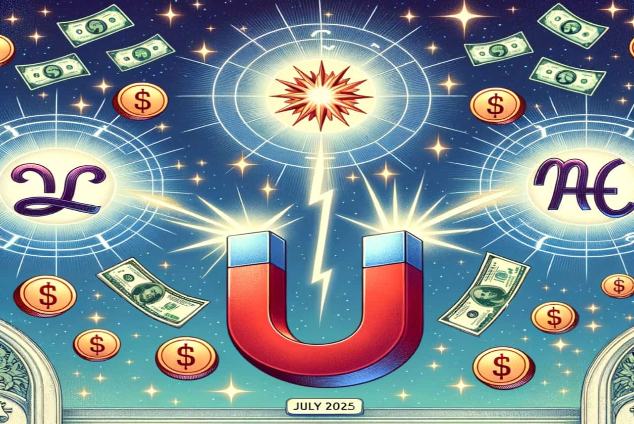 Tre segni zodiacali attraggono il denaro come un magnete: chi profitterà a luglio 2025